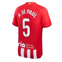 Atletico Madrid Rodrigo De Paul #5 Domáci futbalový dres 2023-24 Krátky Rukáv